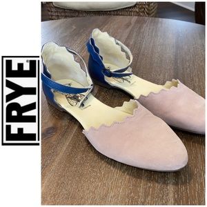 Fly London worn twice like new size 41 tan/navy